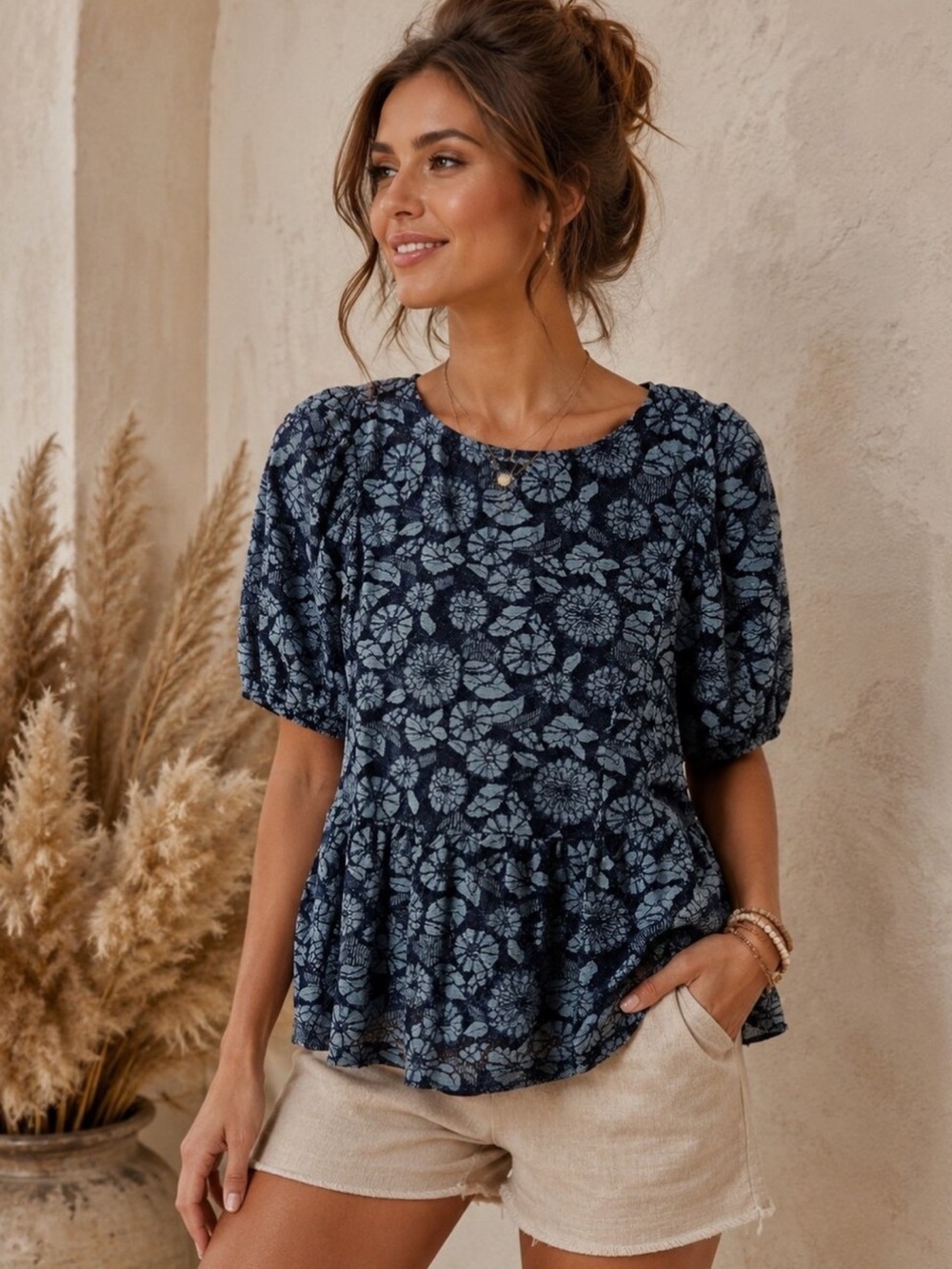 New Anthropologie Dolan Floral Botanical Top